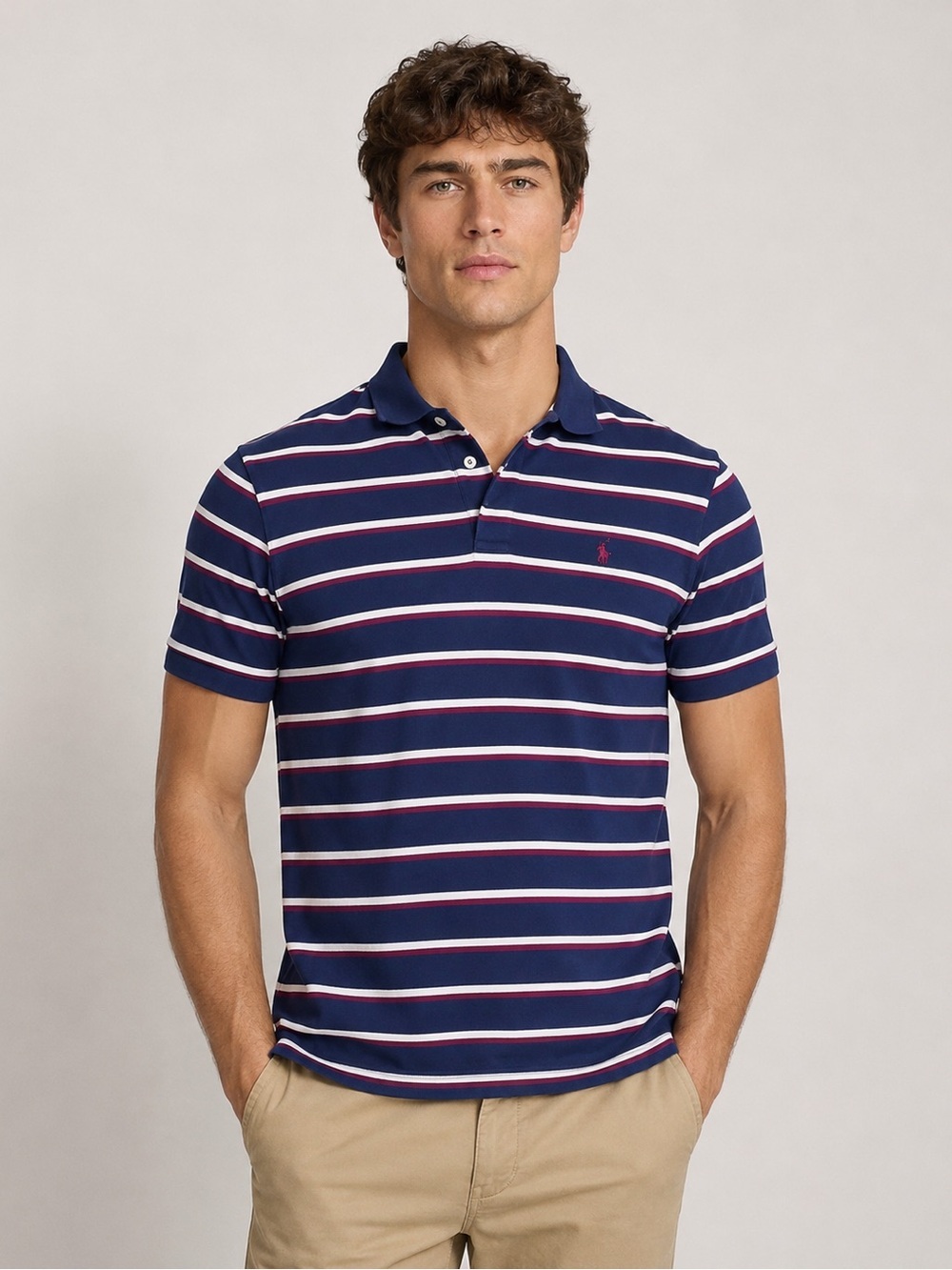 Polo By Ralph Lauren Pima Cotton Striped Polo Shirt XL